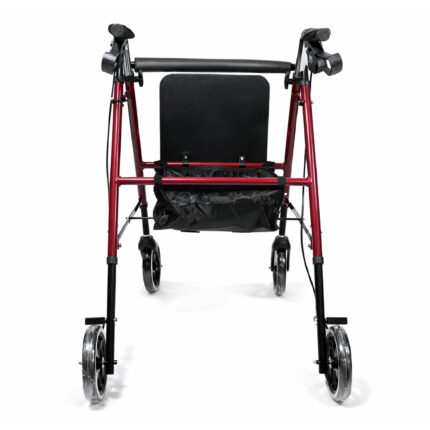 Caminador rollador aluminio y acero vista lateral