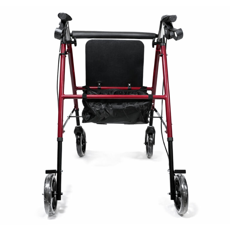 Caminador rollador aluminio y acero vista lateral