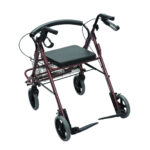 Caminador rollator 4 ruedas canastilla y calapies