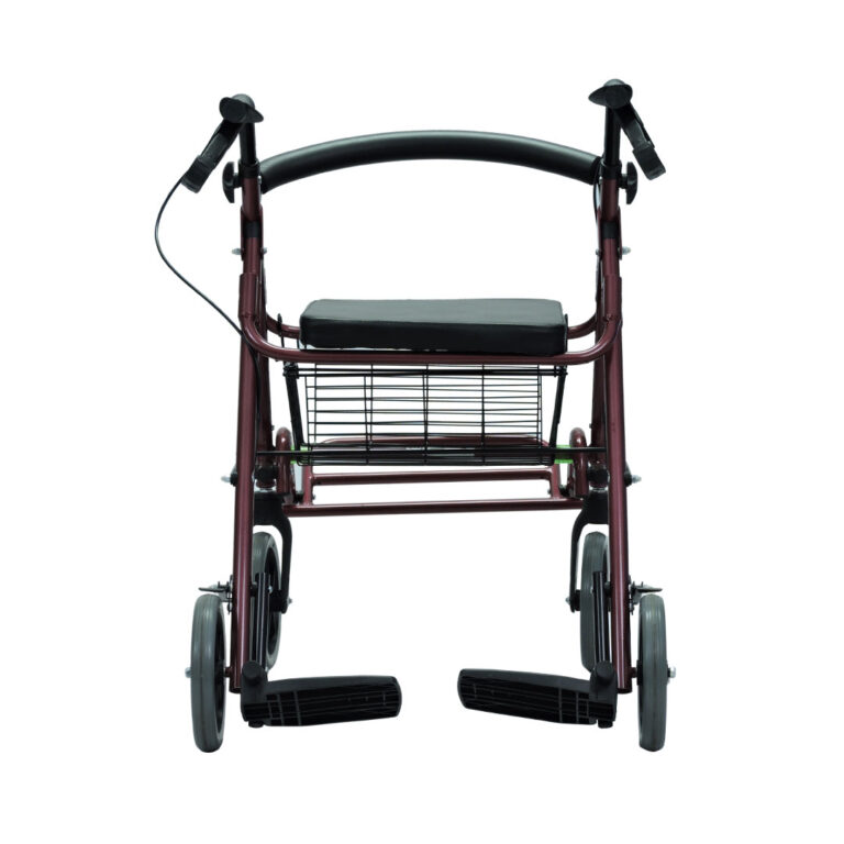 Caminador rollator 4 ruedas canastilla y calapies vista 2