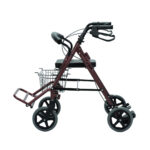 Caminador rollator 4 ruedas canastilla y calapies vista 3