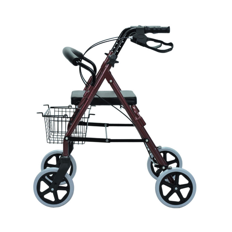 Caminador rollator 4 ruedas con canastilla vista 2