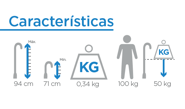 Caracteristicas BASTÓN SENCILLO