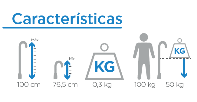Caracteristicas BASTON MANGO CURVO