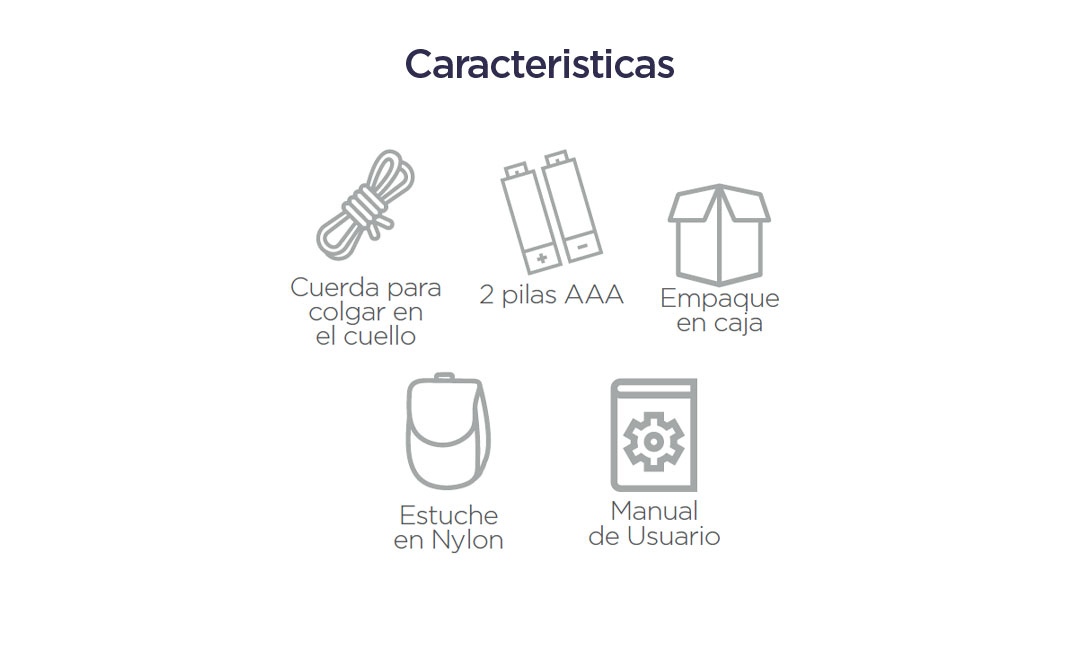 Caracteristicas OXÍMETRO DE PULSO