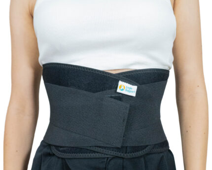 Faja ortopédica en neopreno con soporte lumbar en espuma