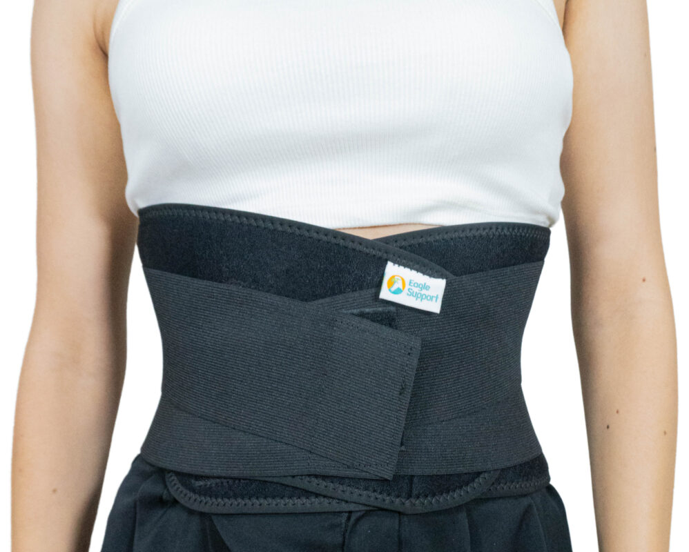 Faja ortopédica en neopreno con soporte lumbar en espuma