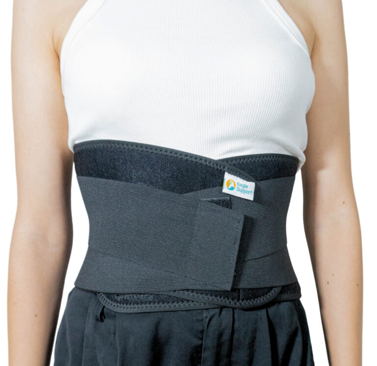 Faja ortopédica en neopreno vista de ajuste