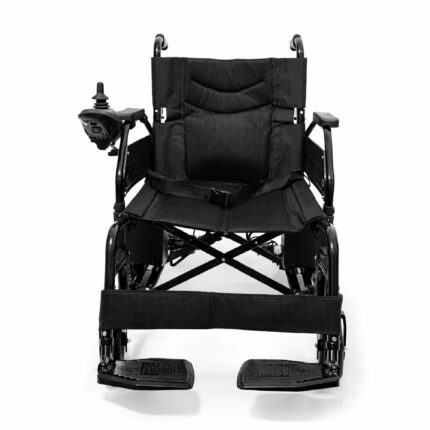 Silla de ruedas eléctrica reposa brazos y pies abatibles HE701 vista 2