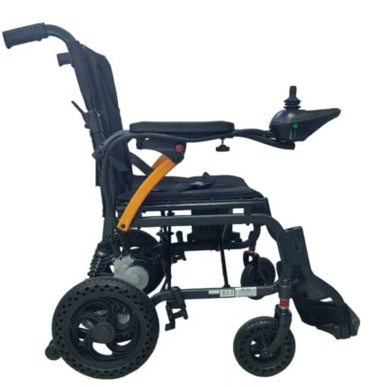 Silla de ruedas eléctrica ultra ligera con amortiguadores HE704
