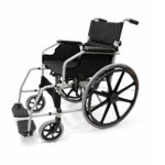 Silla de ruedas estándar institucional doble cruceta HE602