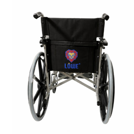 Silla de ruedas estándar institucional doble cruceta HE602 vista 2