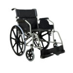Silla de ruedas estándar institucional doble cruceta HE606