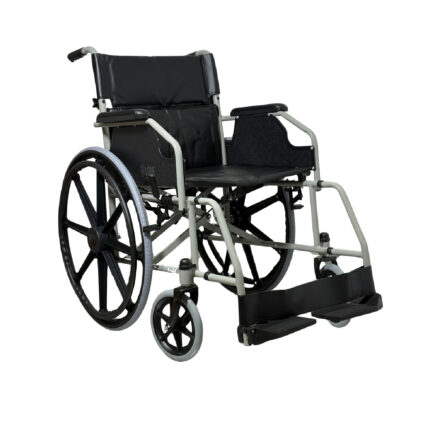 Silla de ruedas estándar institucional doble cruceta HE606