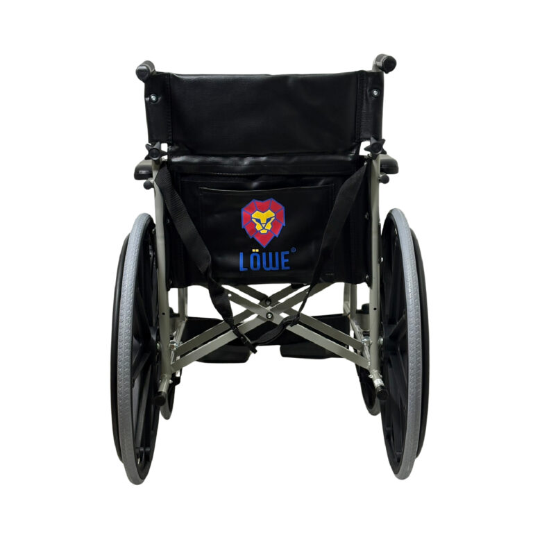 Silla de ruedas estándar institucional doble cruceta HE606 vista 2
