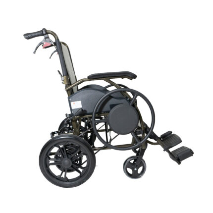 Silla de ruedas con propulsión asistida por polea