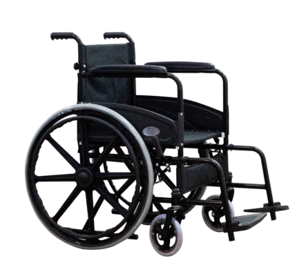 Silla de ruedas estándar reposapiés desmontables