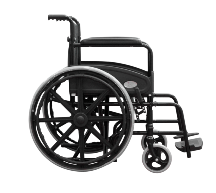 Silla de ruedas reposapiés desmontables vista 2