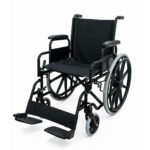 Silla de ruedas semiescritorio reposabrazos y pies desmontables