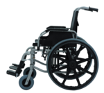 Silla de ruedas estándar para sobrepeso PH8001C vista 2