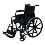 Silla de ruedas tipo escritorio reposa brazos y pies desmontables PH8012