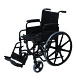 Silla de ruedas tipo escritorio reposa brazos y pies desmontables PH8012