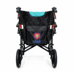Silla de ruedas de transporte reposa brazos y pies abatibles HE805 vista 3