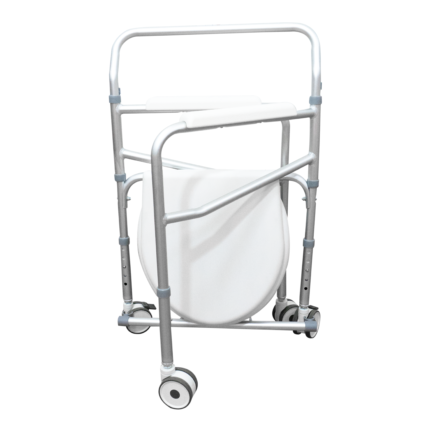 Silla sanitaria en aluminio con ruedas VH605 vista 2