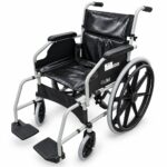 Silla de Ruedas Estándar Doble Cruceta (Tapicería en PVC)