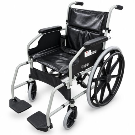 Silla de Ruedas Estándar Doble Cruceta (Tapicería en PVC)